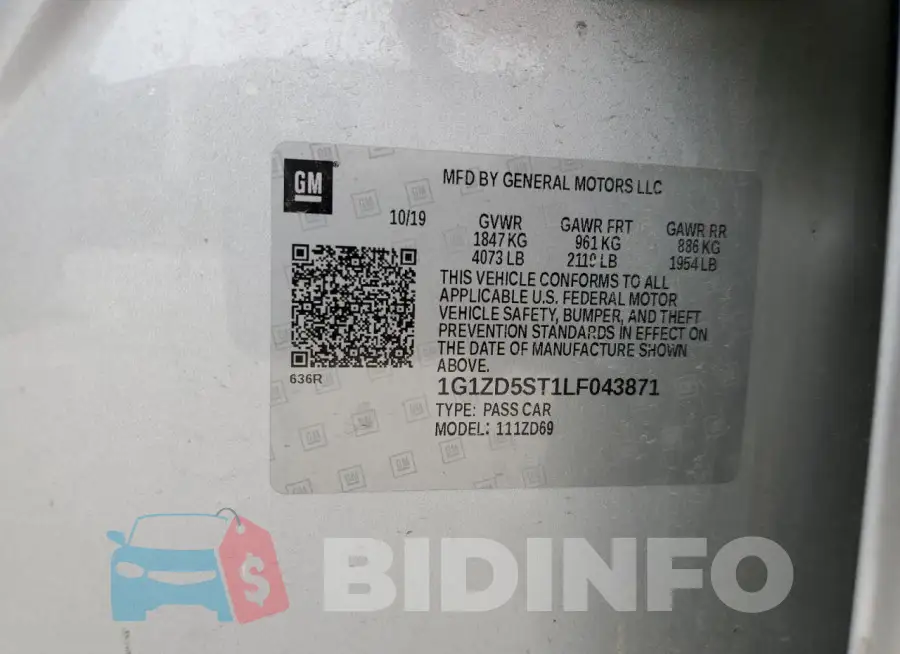 1G1ZD5ST1LF043871 Photo# 12