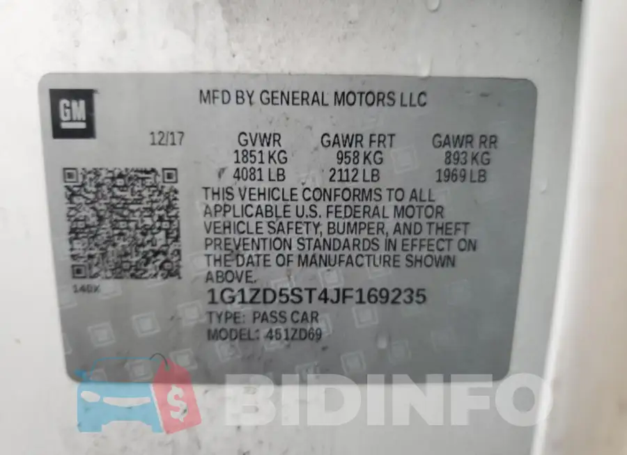 1G1ZD5ST4JF169235 Photo# 12
