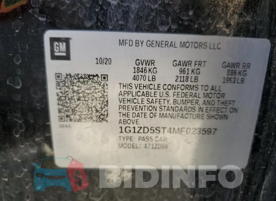 1G1ZD5ST4MF023597 Photo# 12