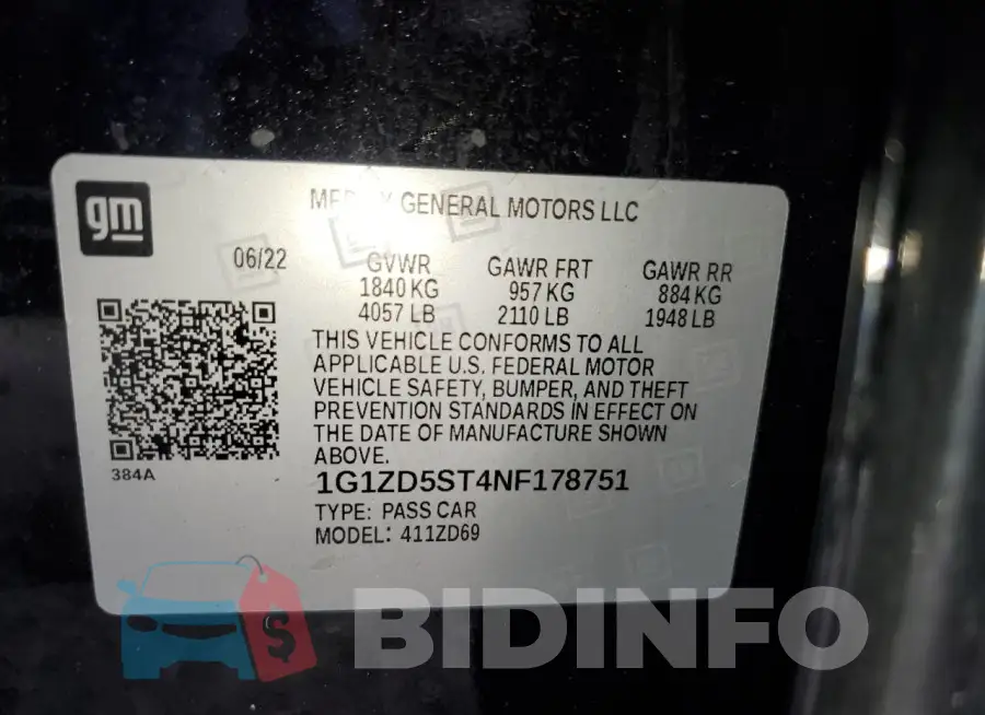 1G1ZD5ST4NF178751 Photo# 12