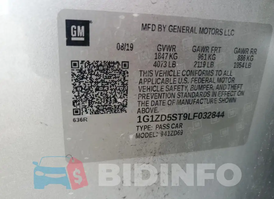 1G1ZD5ST9LF032844 Photo# 12
