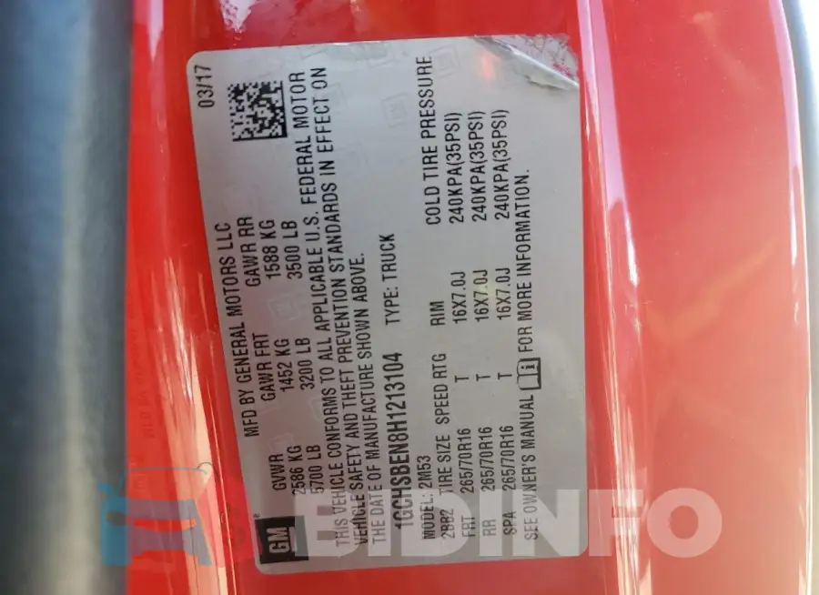 1GCHSBEN8H1213104 Photo# 12