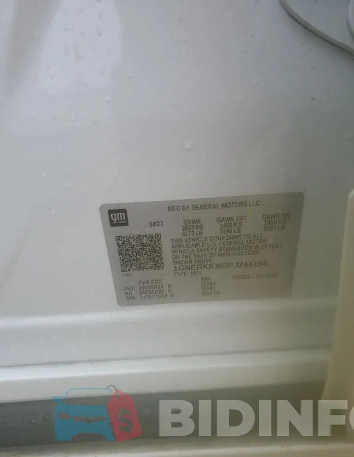1GNERKKW3PJ244164 Photo# 13