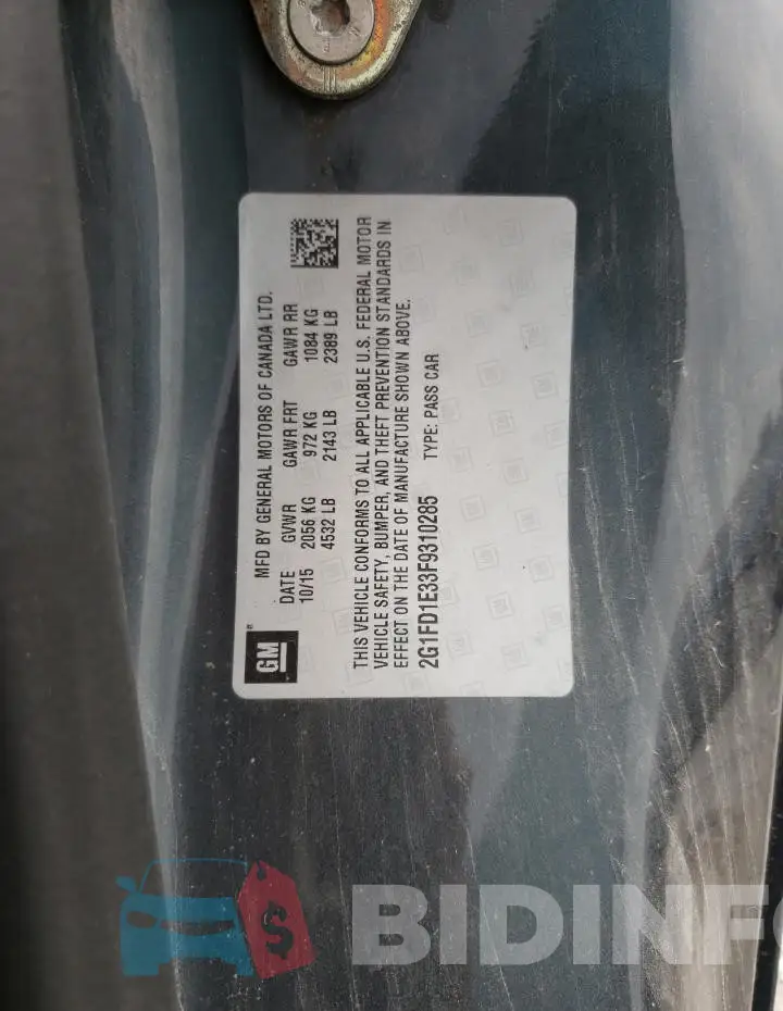 2G1FD1E33F9310285 Photo# 12