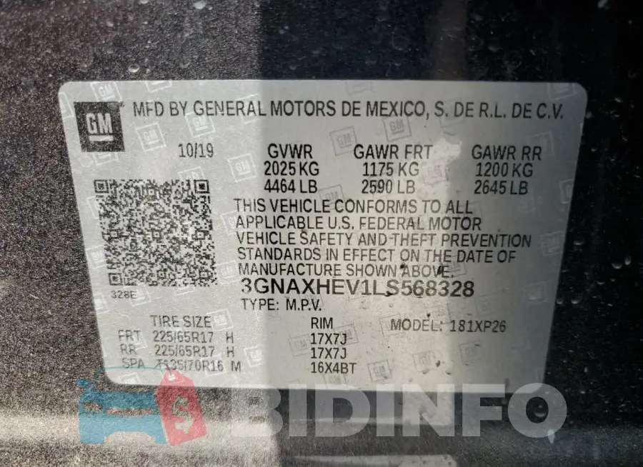 3GNAXHEV1LS568328 Photo# 12