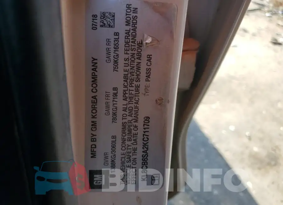KL8CB6SA2KC711709 Photo# 12