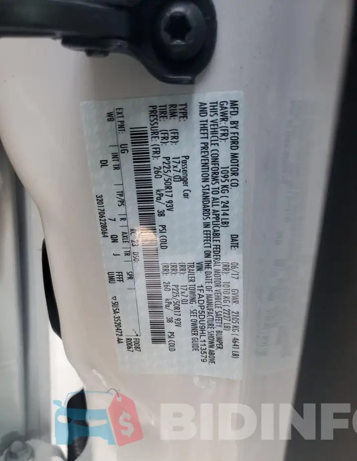 1FADP5DU9HL113579 Photo# 13