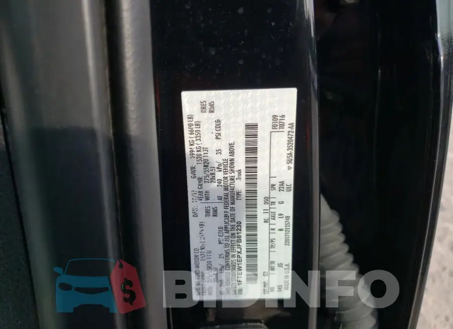1FTEW1EPXJFB61230 Photo# 12