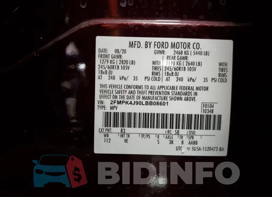 2FMPK4J90LBB08601 Photo# 13