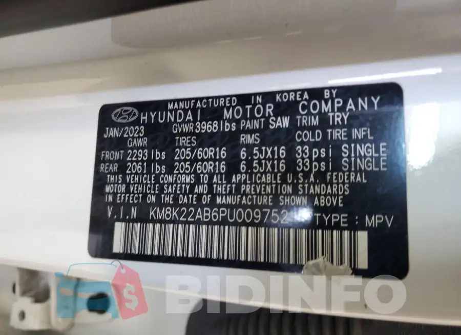 KM8K22AB6PU009752 Photo# 12