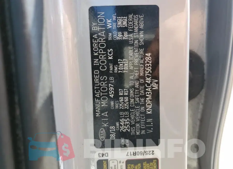KNDPM3AC4K7563284 Photo# 13