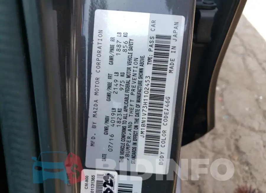 JM1BN1V73H1102453 Photo# 12