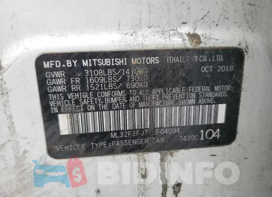 ML32F3FJ7KHF04094 Photo# 13