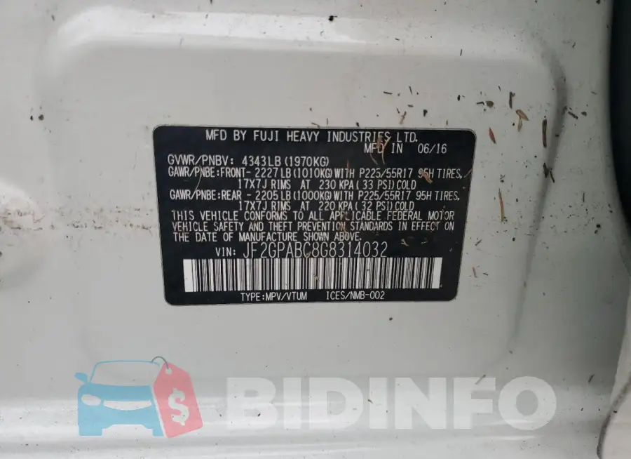 JF2GPABC8G8314032 Photo# 13