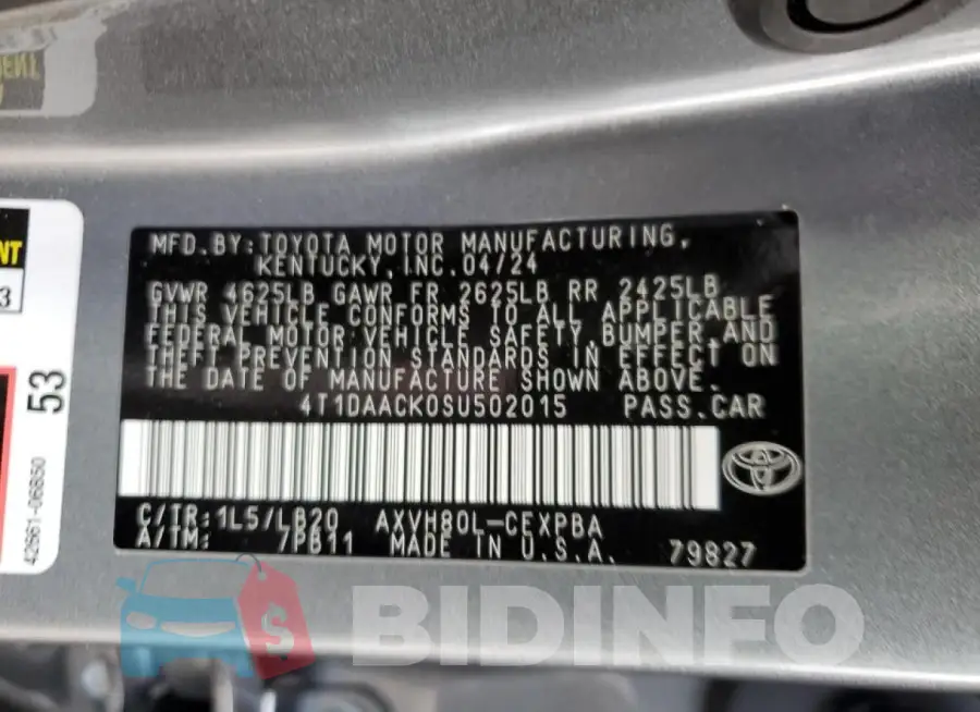 4T1DAACK0SU502015 Photo# 13