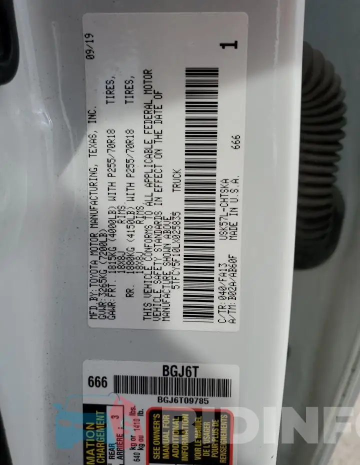 5TFCY5F10LX025835 Photo# 12