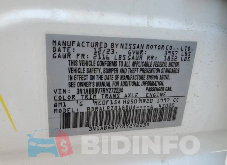 3N1AB8BV7RY272234 Photo# 9