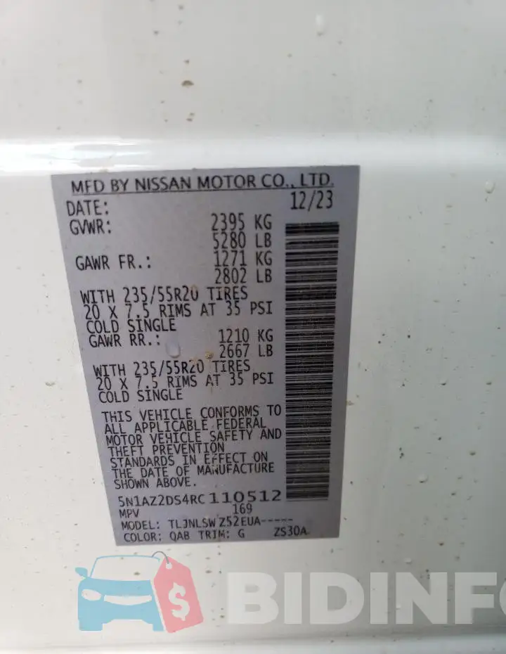 5N1AZ2DS4RC110512 Photo# 14