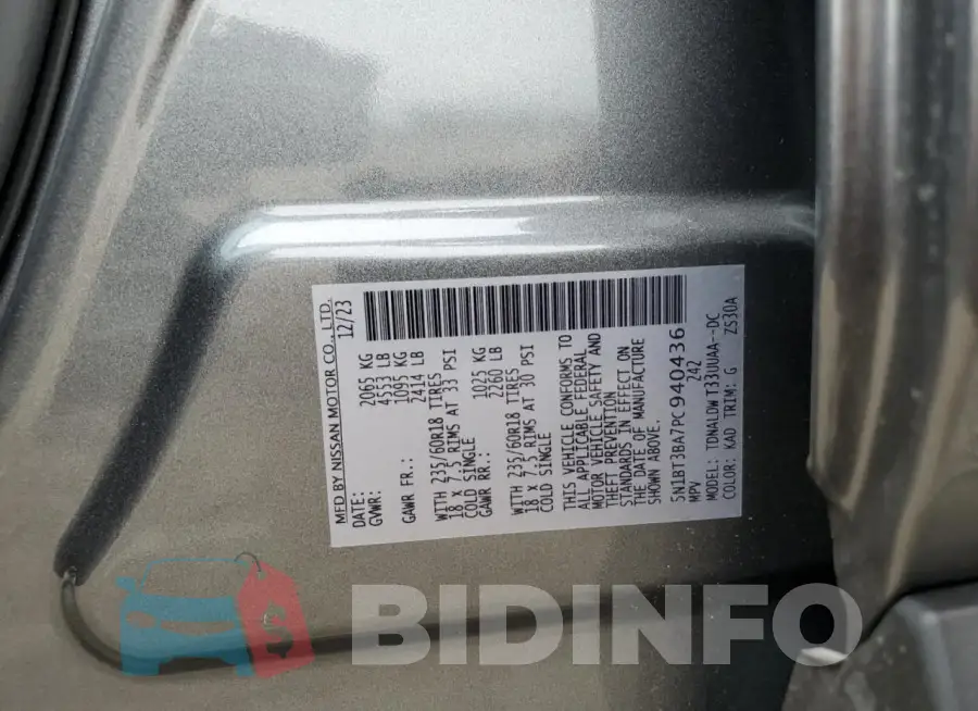 5N1BT3BA7PC940436 Photo# 13