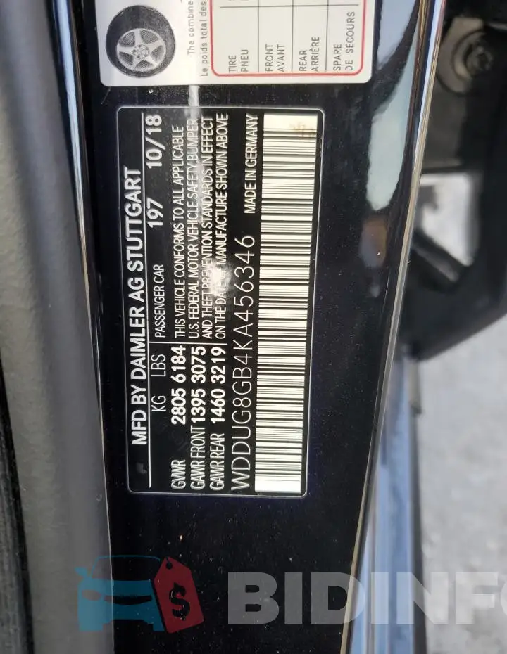 WDDUG8GB4KA456346 Photo# 12