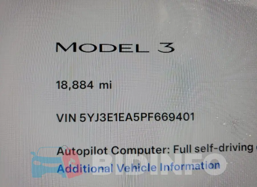 5YJ3E1EA5PF669401 Photo# 9
