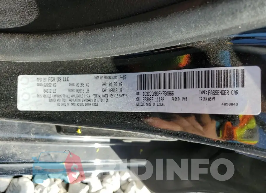 1C3CCCAB3FN750966 Photo# 12