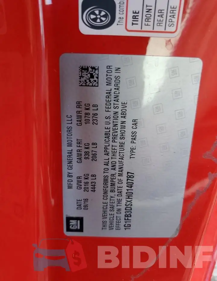 1G1FB3DSXH0140787 Photo# 13