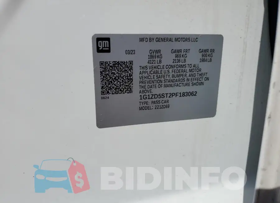 1G1ZD5ST2PF183062 Photo# 12