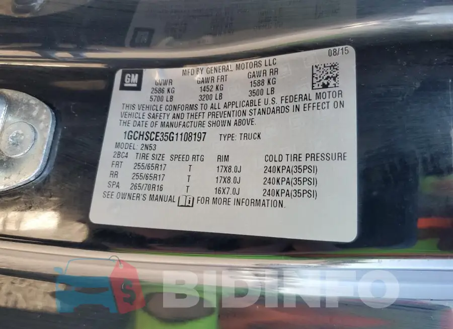 1GCHSCE35G1108197 Photo# 12