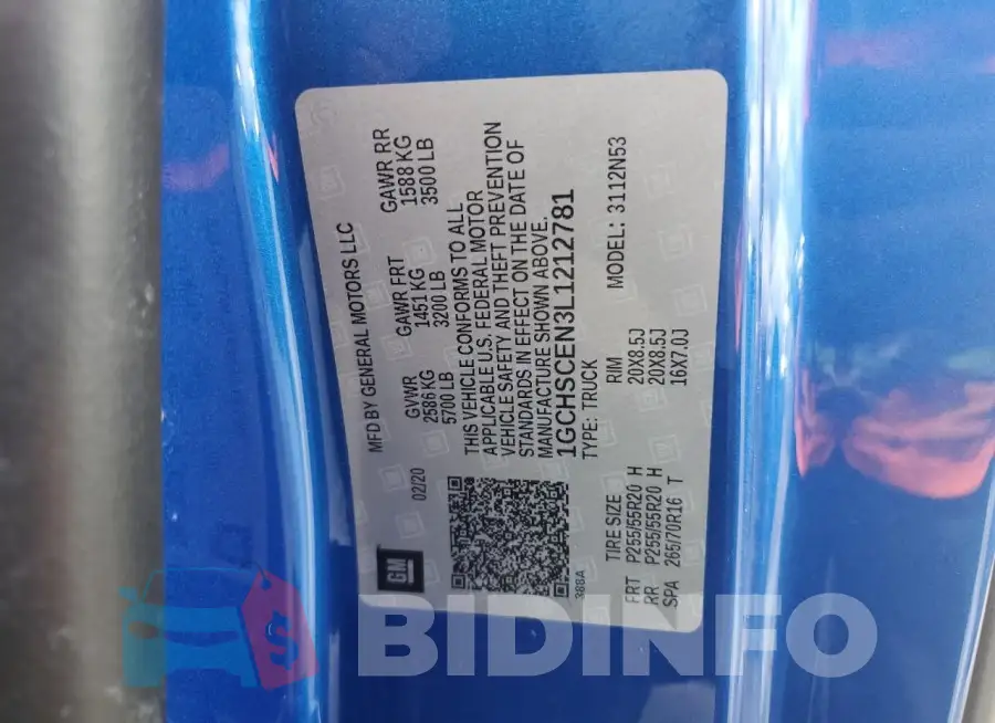 1GCHSCEN3L1212781 Photo# 13