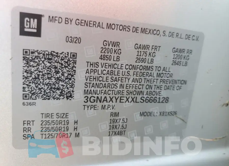 3GNAXYEXXLS666128 Photo# 14