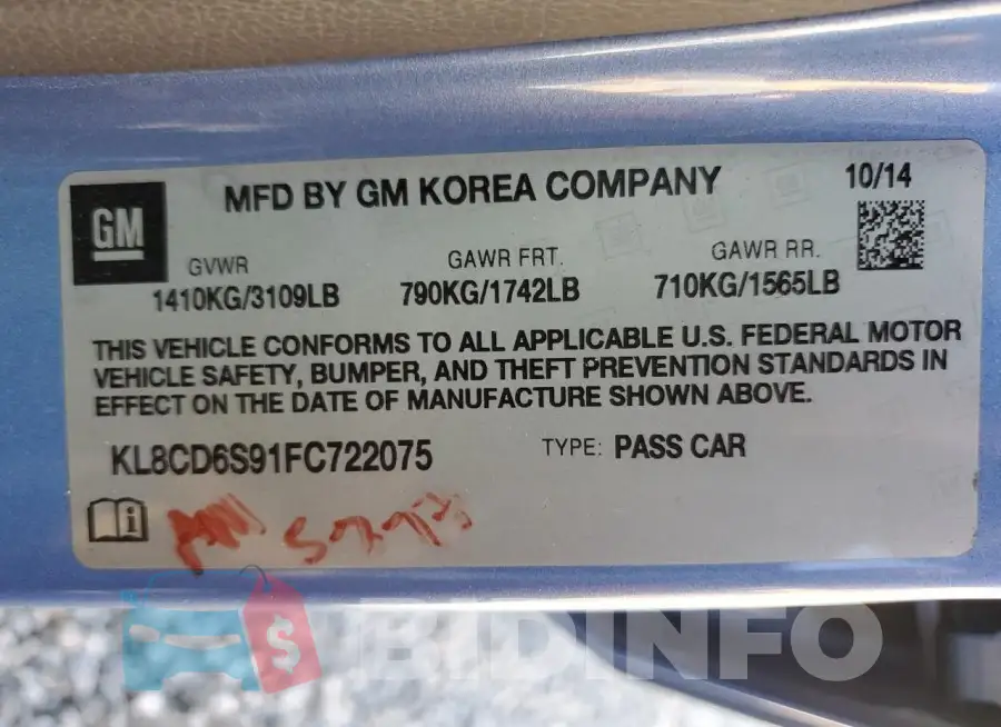 KL8CD6S91FC722075 Photo# 12