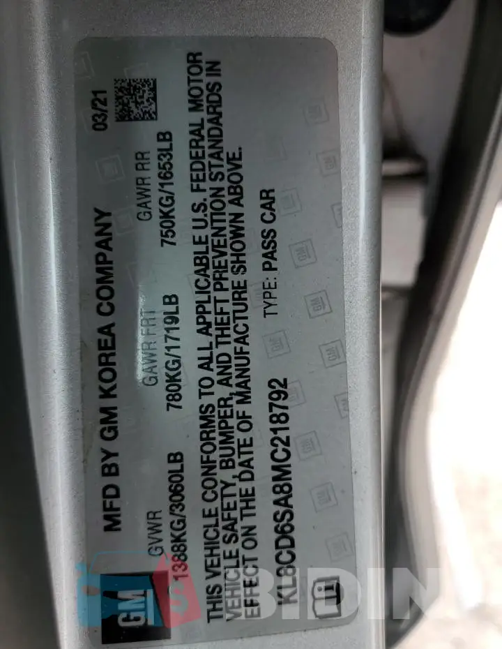 KL8CD6SA8MC218792 Photo# 12
