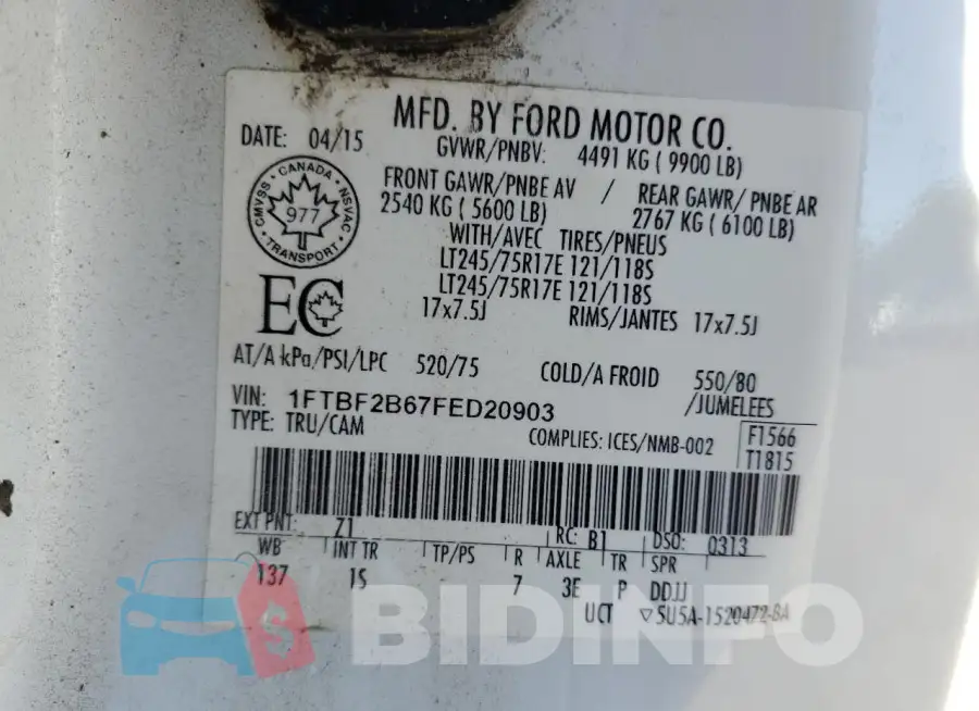 1FTBF2B67FED20903 Photo# 12