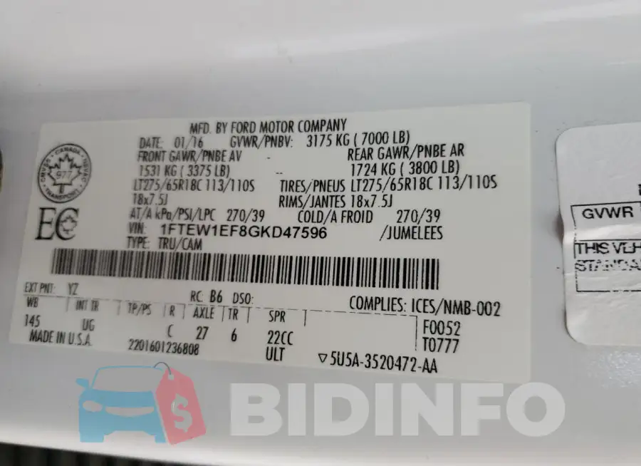 1FTEW1EF8GKD47596 Photo# 12
