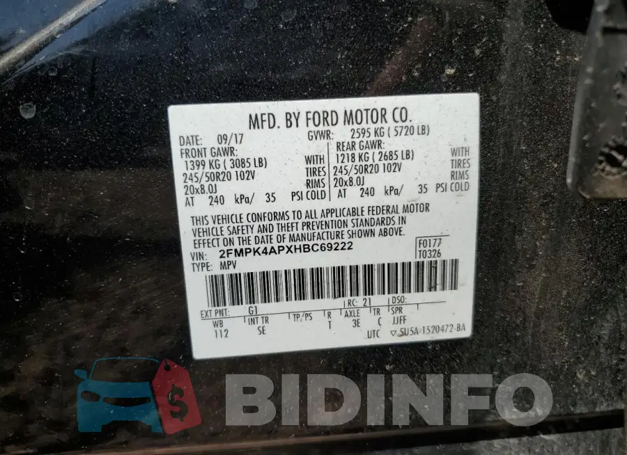 2FMPK4APXHBC69222 Photo# 13