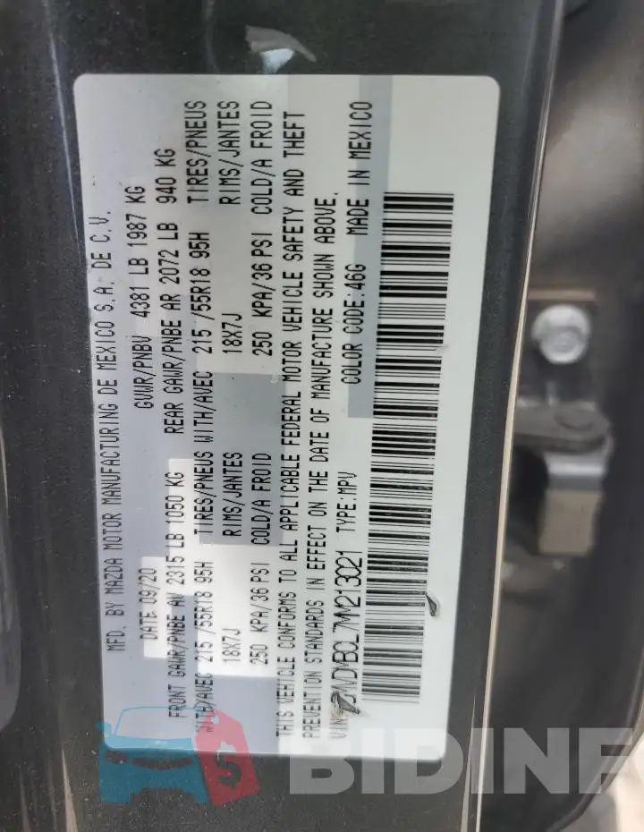 3MVDMBCL7MM213021 Photo# 13