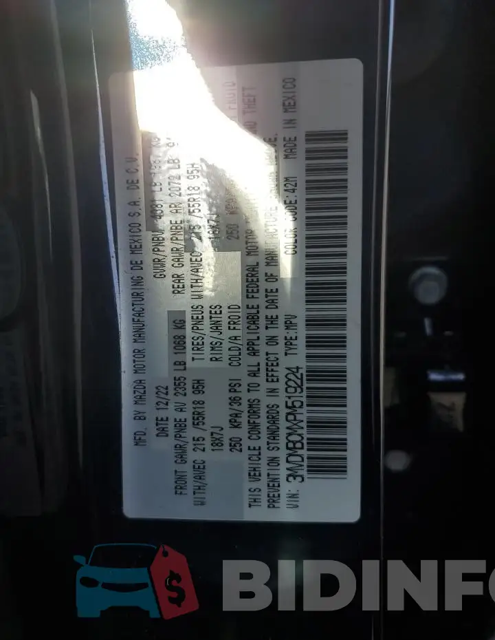 3MVDMBCMXPM519224 Photo# 13