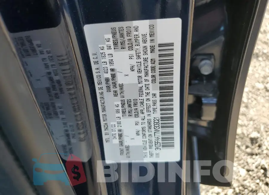 3MZBPAA77NM309021 Photo# 12