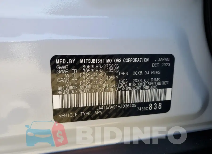 JA4T5WA91RZ036409 Photo# 14