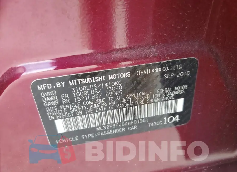 ML32F3FJ8KHF01981 Photo# 12