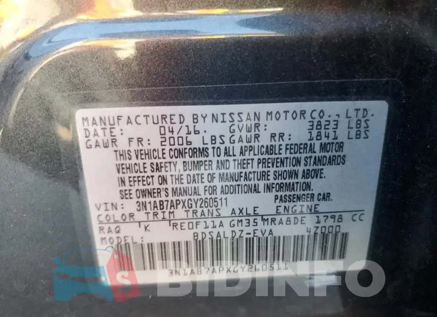 3N1AB7APXGY260511 Photo# 12