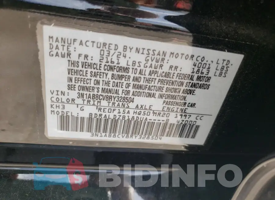 3N1AB8CV8RY328504 Photo# 13