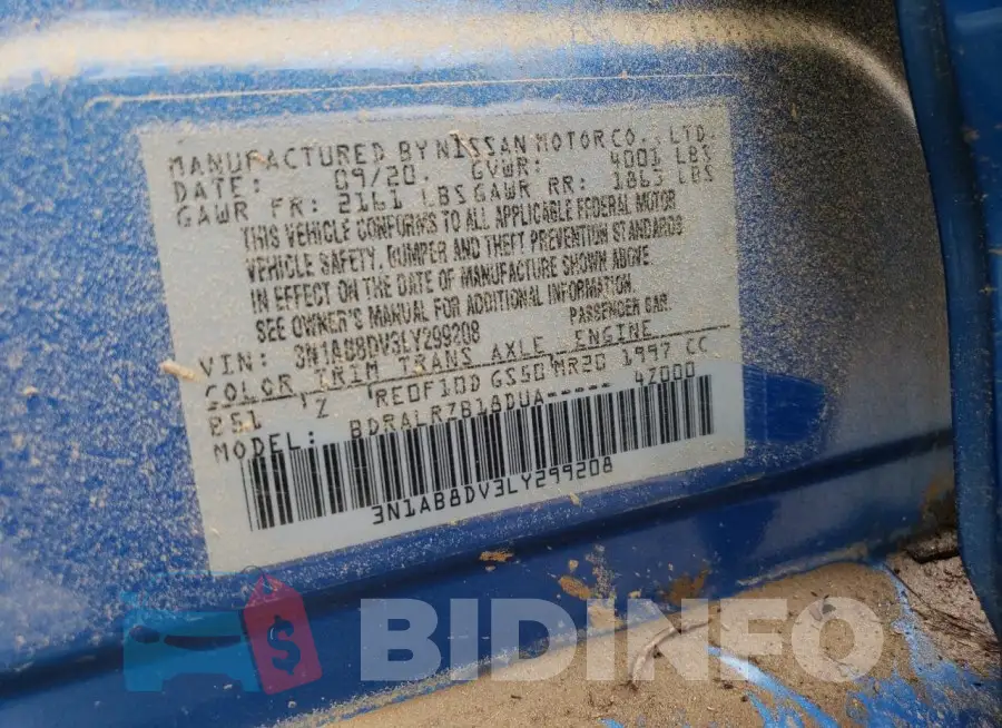 3N1AB8DV3LY299208 Photo# 12