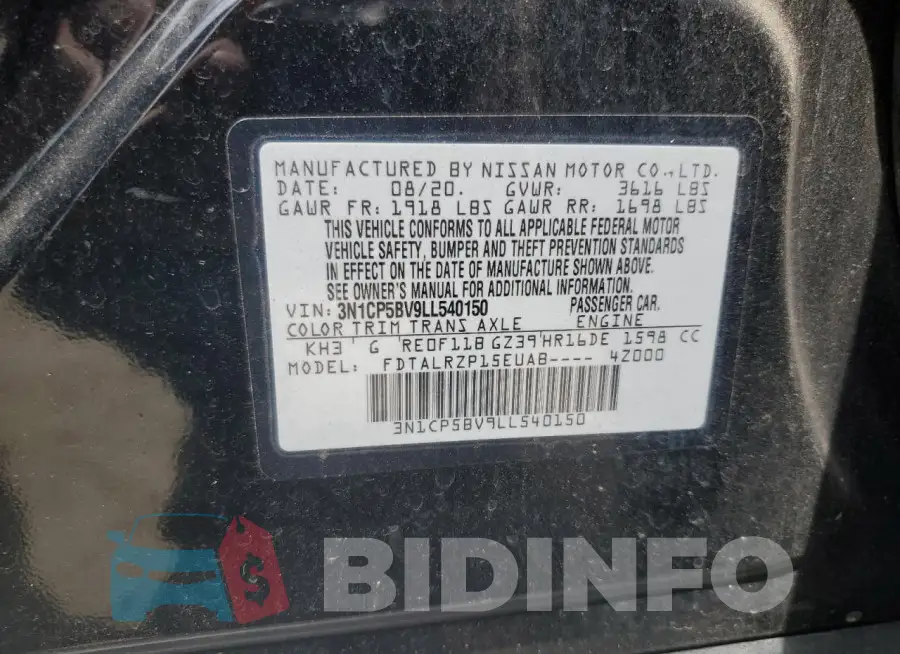 3N1CP5BV9LL540150 Photo# 12