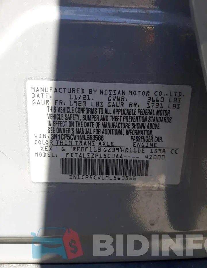 3N1CP5CV1ML563566 Photo# 12