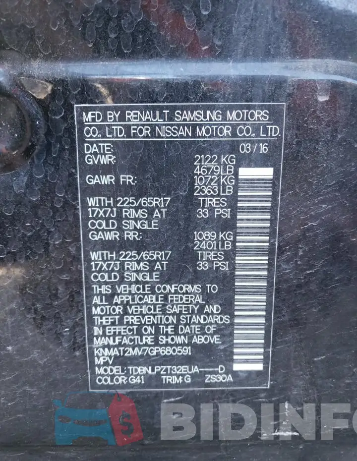 KNMAT2MV7GP680591 Photo# 12