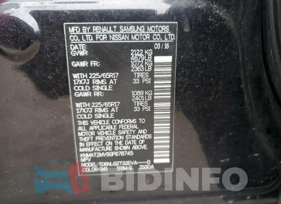 KNMAT2MV9GP678745 Photo# 13