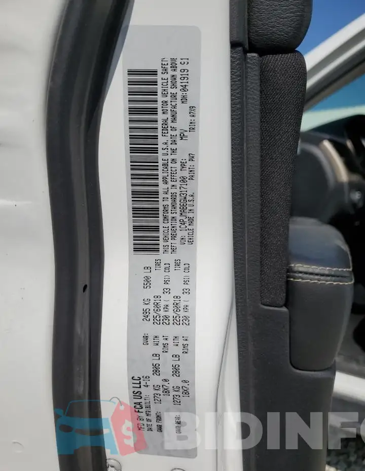 1C4PJMAB6GW317100 Photo# 14