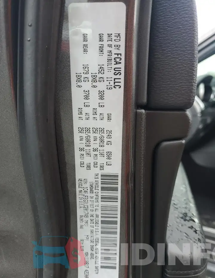 1C4RJFBG3LC201749 Photo# 14